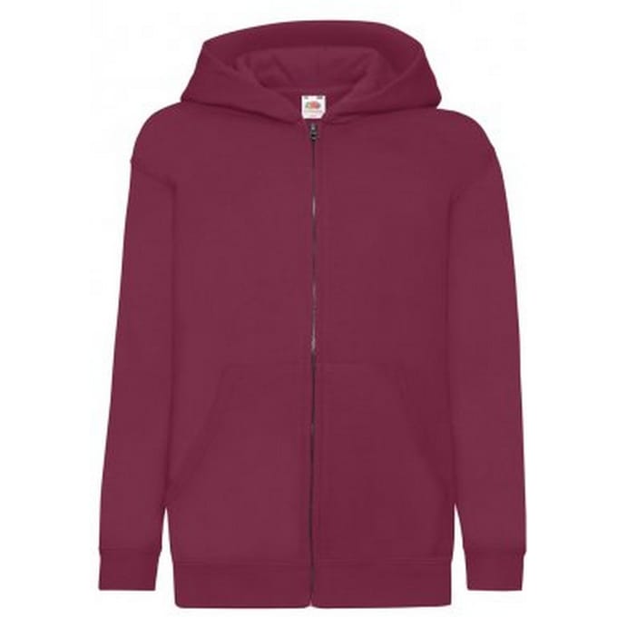 Fruit of the Loom Kinderen/Kinderkapjes Sweatshirt (Bourgondië)