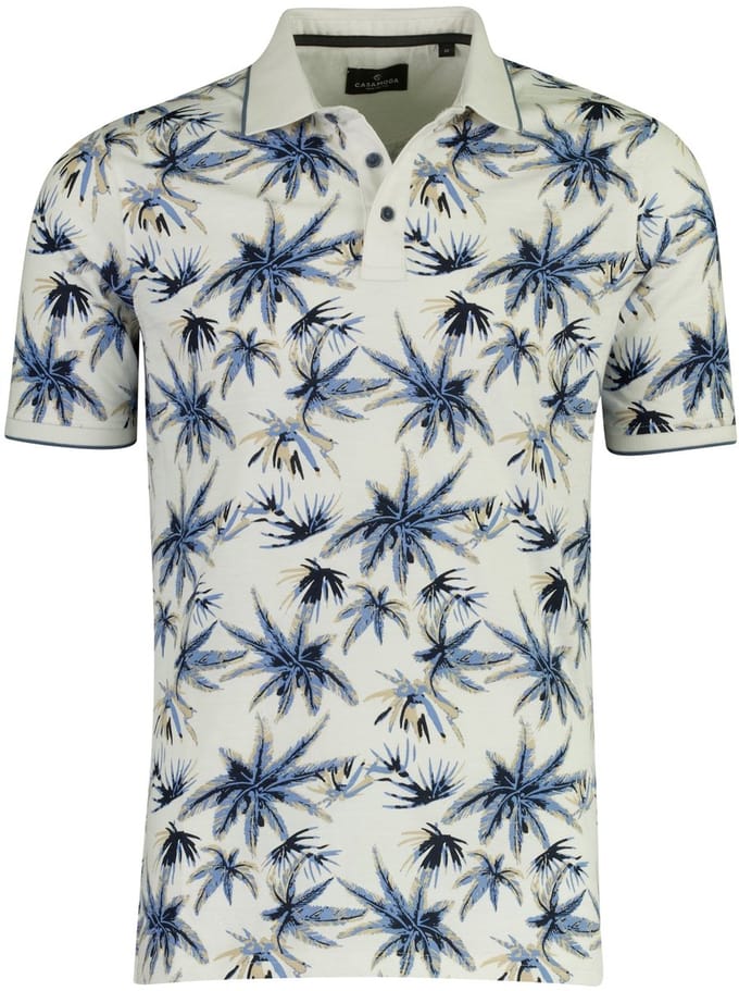 Casa Moda poloshirt korte mouw wit