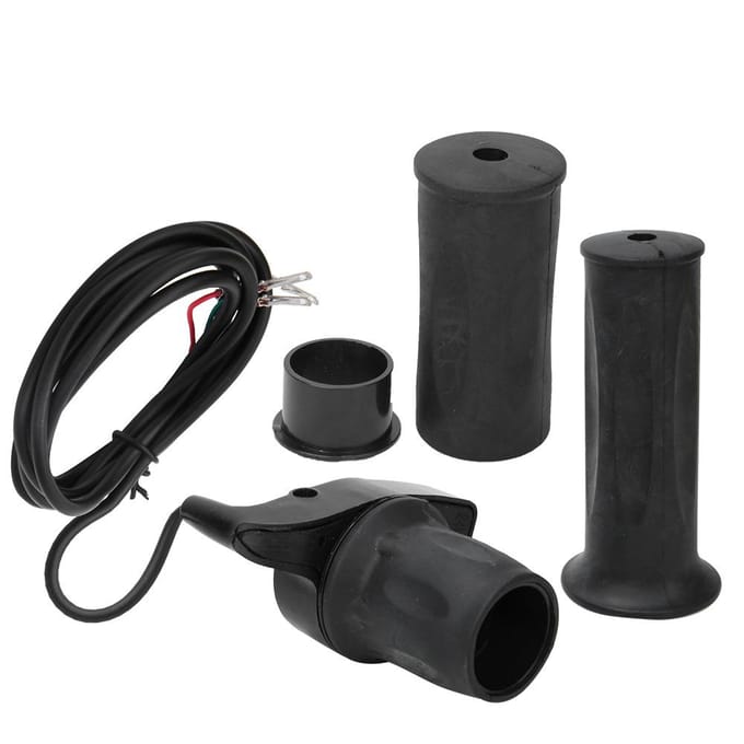 1 Paar Universele Snelheid Gashendel Gashendel voor Elektrische Fiets Scooter 22,5 mm Handvatten black