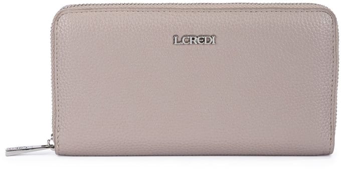 L.CREDI portemonnee Perla Zip Around Wallet Dusty Taupe