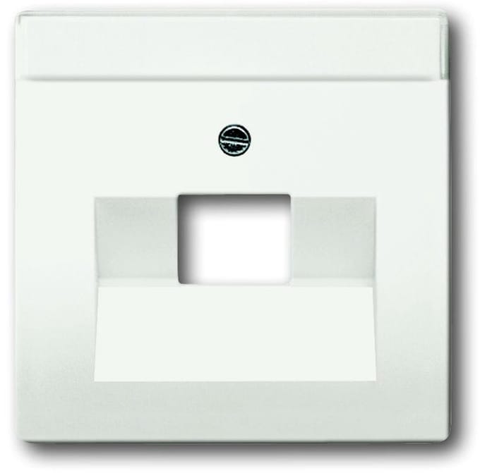 Busch Jaeger Future Linear afdekplaat 1xRJ45 / RJ11 MAT studiowit 1803-884