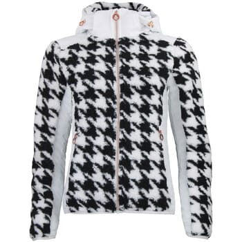 Dames hoodie met rits van twee materialen met borstbadge Peak Mountain