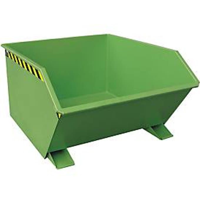 Kiepbak type GU, 1000 liter, groen