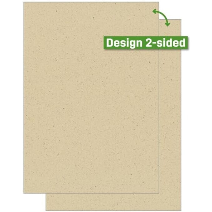 Sigel motiefpapier "Blank gras", dubbelzijdig, graspapier A4, 95 g/m², 100 vellen