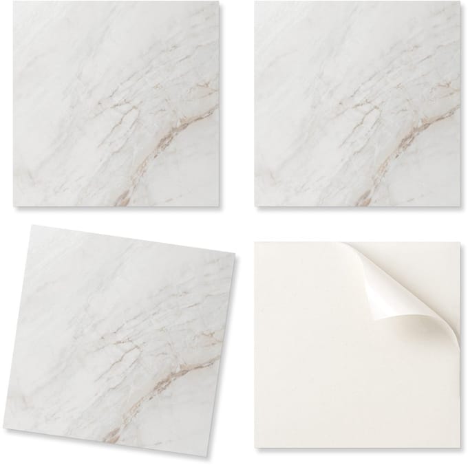 Decoratieve tegels met afbeeldingen, zelfklevend, elegant marmerpatroon, 20x20x20 cm