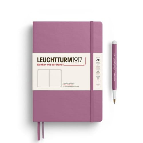 Leuchtturm notitieboek dusty rose blanco medium hardcover a5 145x210mm