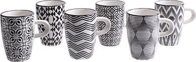 Cosy & Trendy Nikko Black Mini-aperotasje 7cl 6 Types