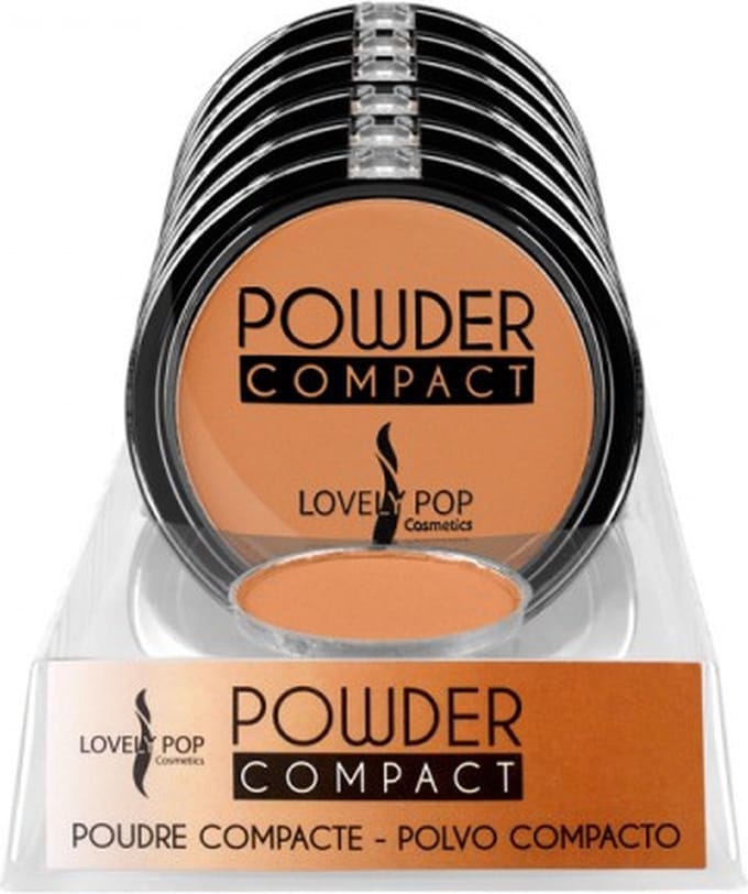 Lovely Pop Cosmetics – Compact Poeder – Warme tint voor een getinte huid – Nummer 06