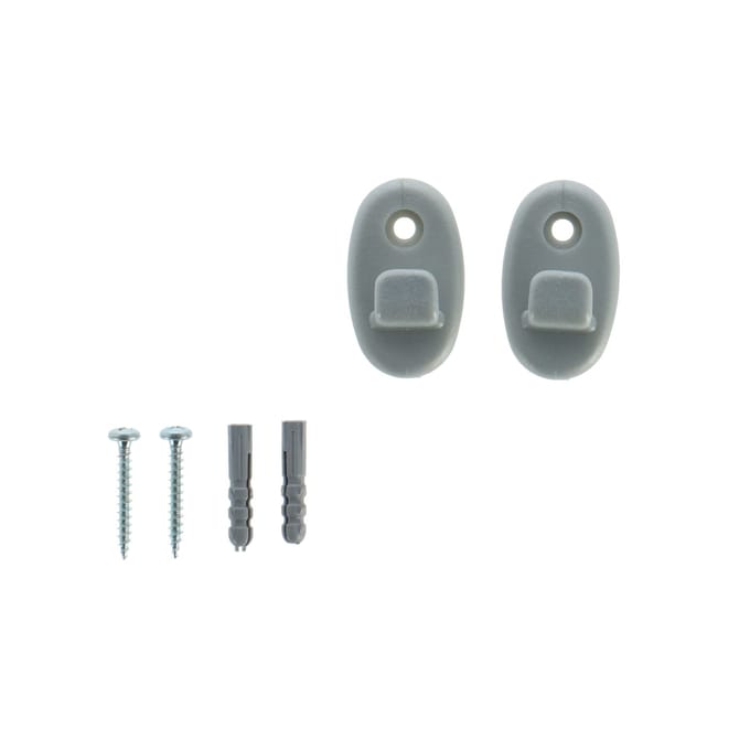 Metaltex - Onda Ophanghaken - Set van 2 - Wandhaken - Grijs
