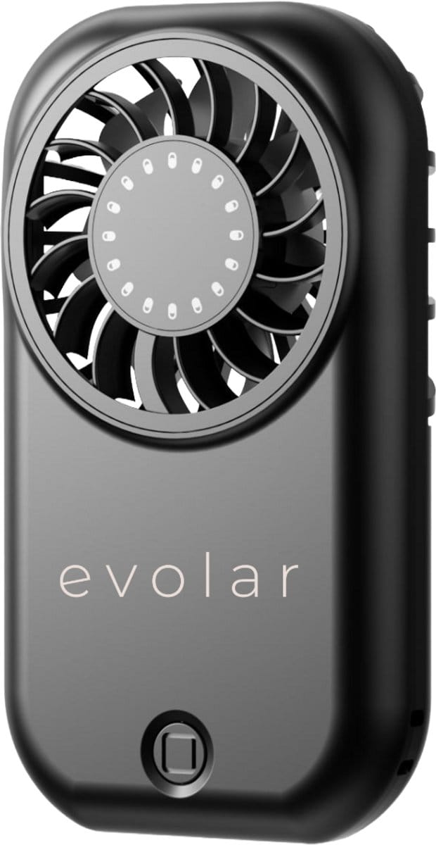 Evolar Oplaadbare Handventilator 1200mAh - Zwart