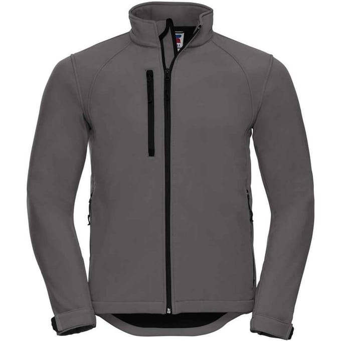 Russell Effen Soft Shell Jas Heren (Titanium)