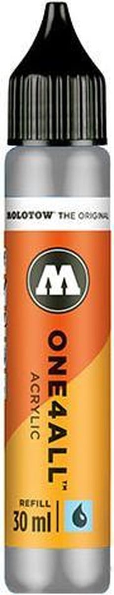 Molotow ONE4ALL™ - 30ml zilveren navul Inkt op acrylbasis