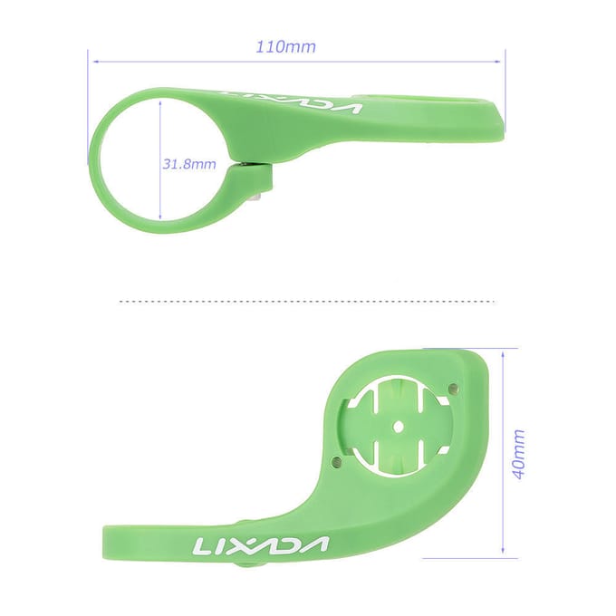 Lixada Fietscomputer Stopwatch Stuurhouder voor Garmin Edge 200 500 800 zwart