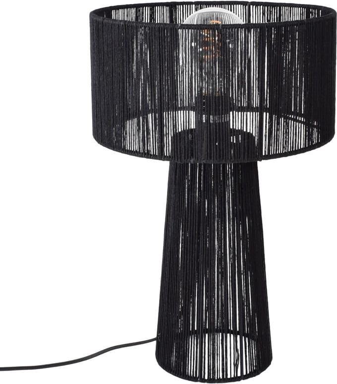 Urban Interiors - Tafellamp Diro Jute 43x30 Zwart