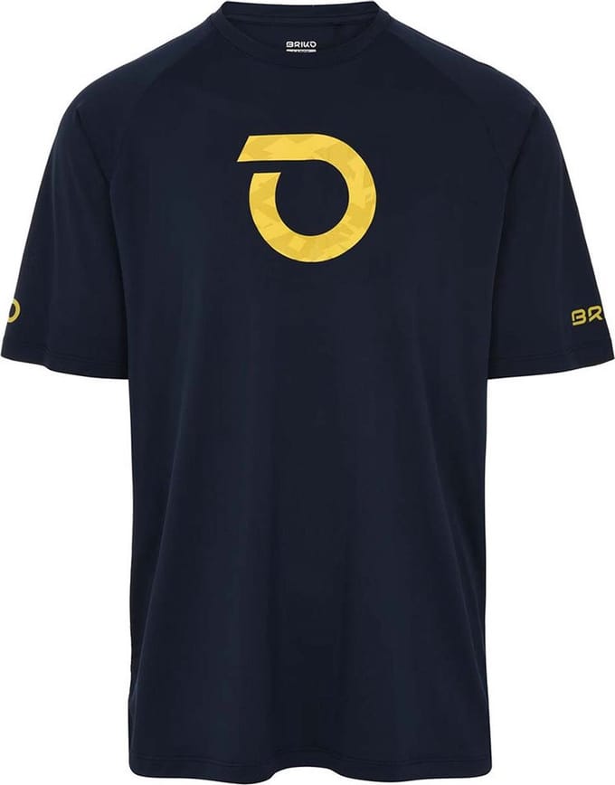 Briko Adventure Graphic T-shirt Met Korte Mouwen Blauw M Man
