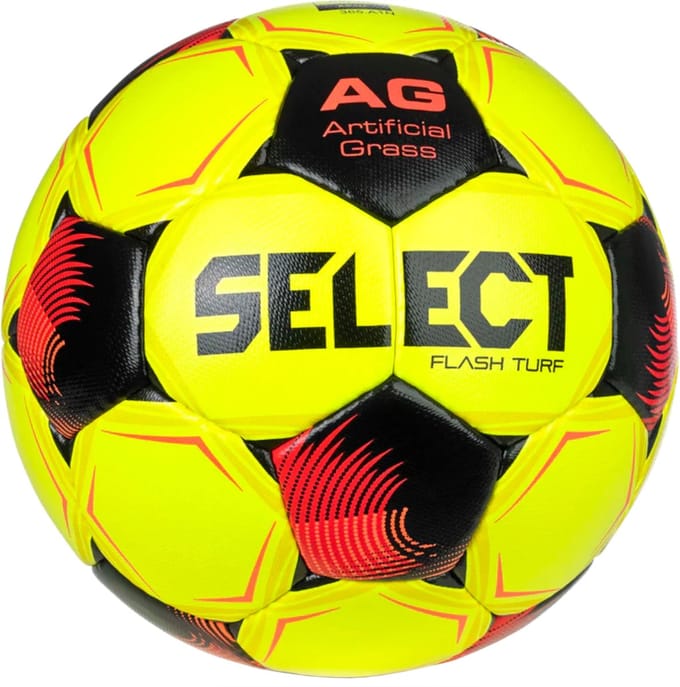 Select Flash Turf V26 (Size 4 & 5) Kunstgrasbal - Geel / Rood | Maat: 5