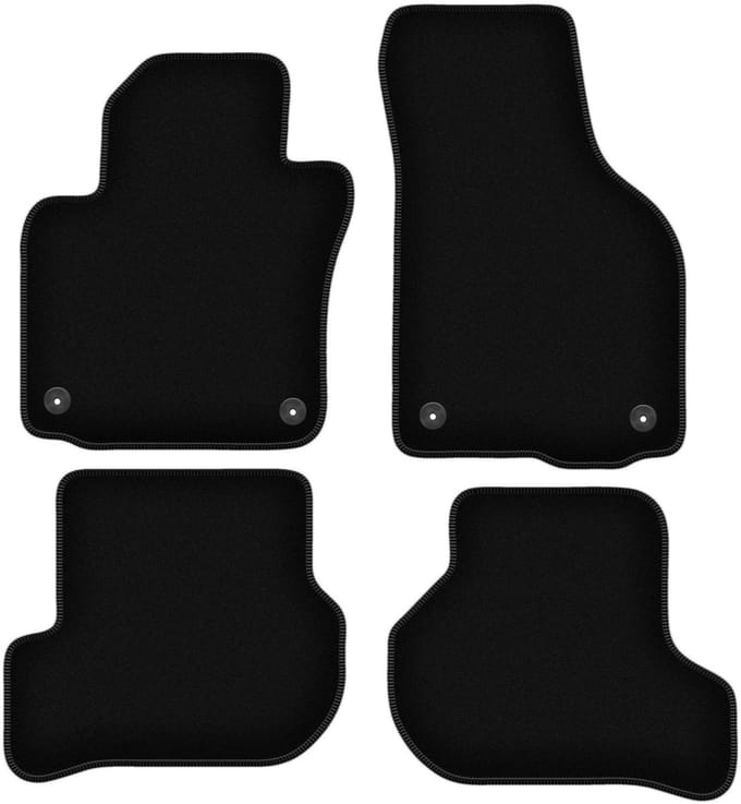 BASIC zwarte velours matten voor: Skoda Yeti crossover (2009-2017)