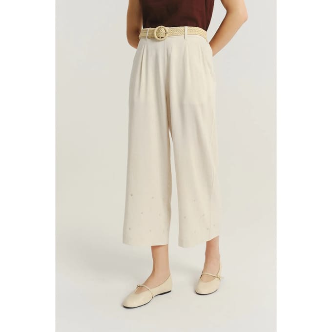 Ruime broek met een riem vrouw Greenpoint