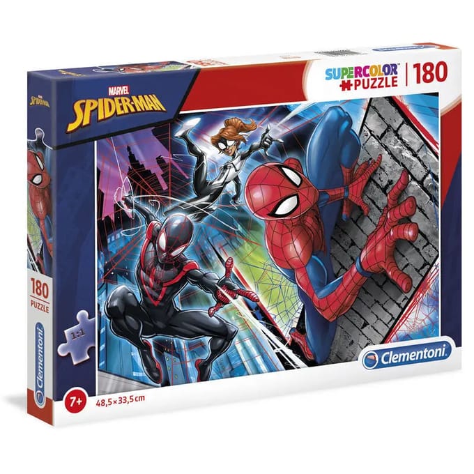 Clementoni - Puzzel - 180 Stukjes - Spider-Man - Kinderen - Vanaf 7 Jaar