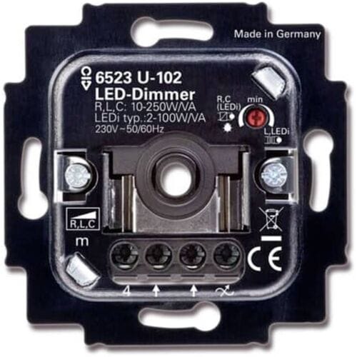 ABB 2CKA006512A0334 Draaidimmer Geschikt voor lampen: LED-lamp Zwart