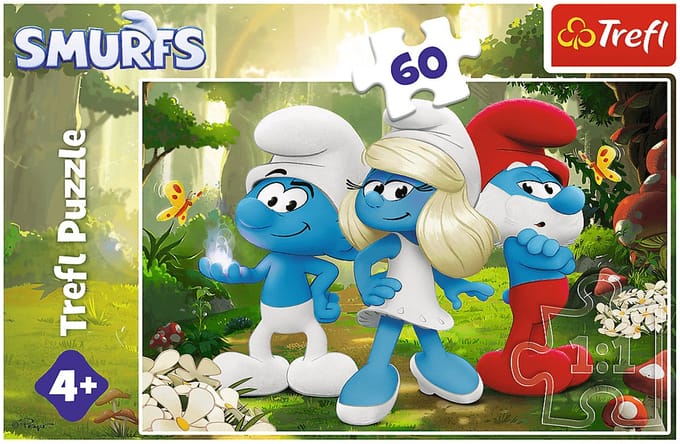 De Smurfen Puzzel - Het Betoverende Bos - 60 Stukjes