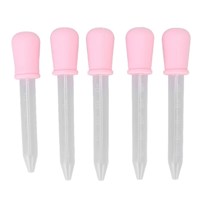 5 stuks Transferpipetten DIY Transparante Gekalibreerde Druppelaar voor Epoxyhars Laboratorium Experiment white