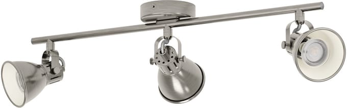EGLO Seras Spot - GU10 - 3 lichts - 59,5 cm - Grijs|Crème