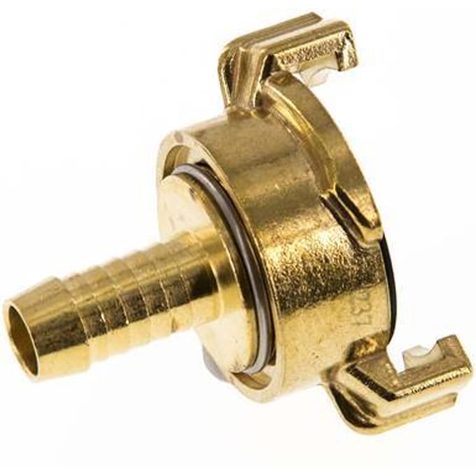 13 mm (1/2'') Slangpilaar Messing GEKA Tuinslangkoppeling Ontkoppeld Draaibaar