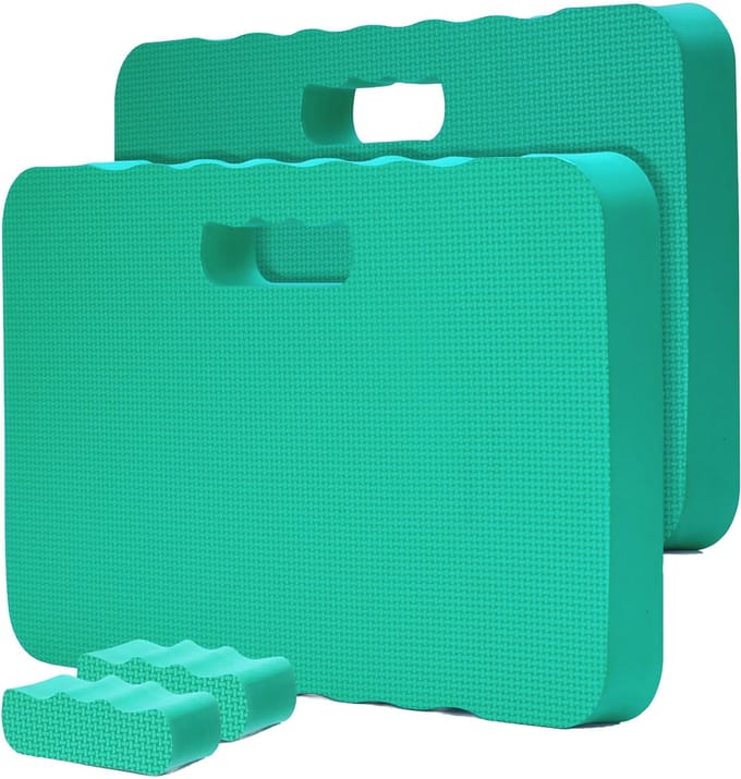 Kniekussens - 2x - 46x4x28 cm - groen