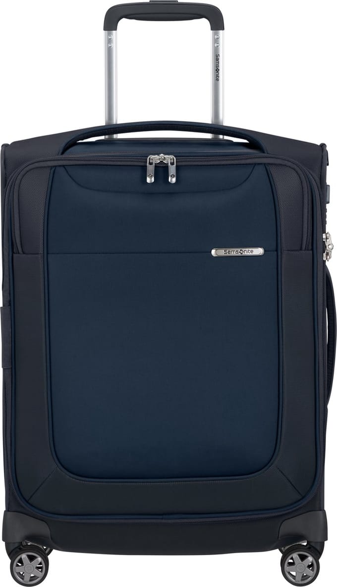 Samsonite Koffer Met Laptopvak - D'Lite Spinner 55/20 Uitbreidbaar (Handbagage) Midnight Blue