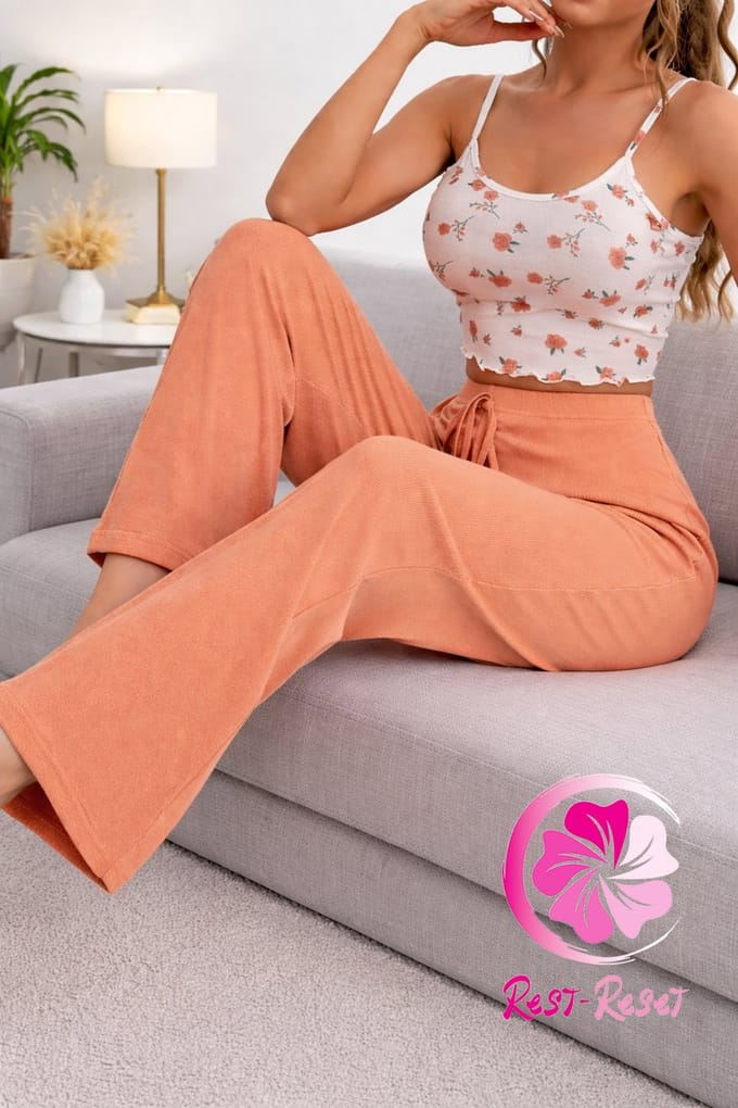 Rest - Reset Loungewear set Orange - Oranje