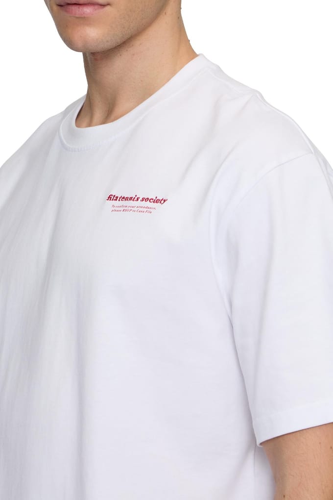 FILA Langeweg Loose Tee Bright White Taglia: XS | Magliette basic Outlet | Uomo | Bianco