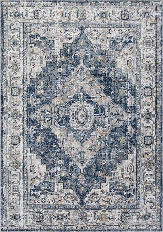 SURYA - DALILA Vintage Oosters Antraciet Tapijt