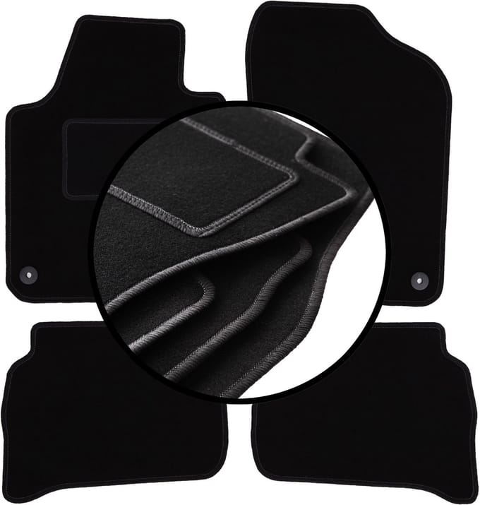 Complete set veloursmatten voor: Seat Ibiza IV 6J hatchback, ST, stationwagen (2008-2017)