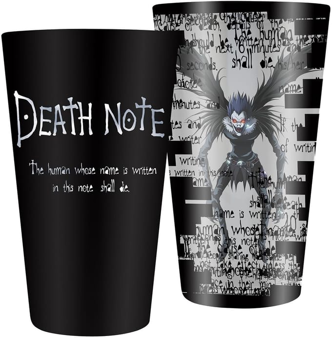 Death Note - Anime Drinkglas - Ryuk - voor Geen - zwart-wit
