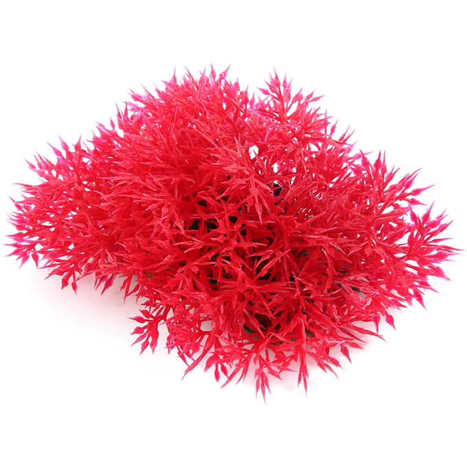 Aquarium Vissenkom Accessoires Decor Groen Gras Kunstmatige Plastic Waterplant red