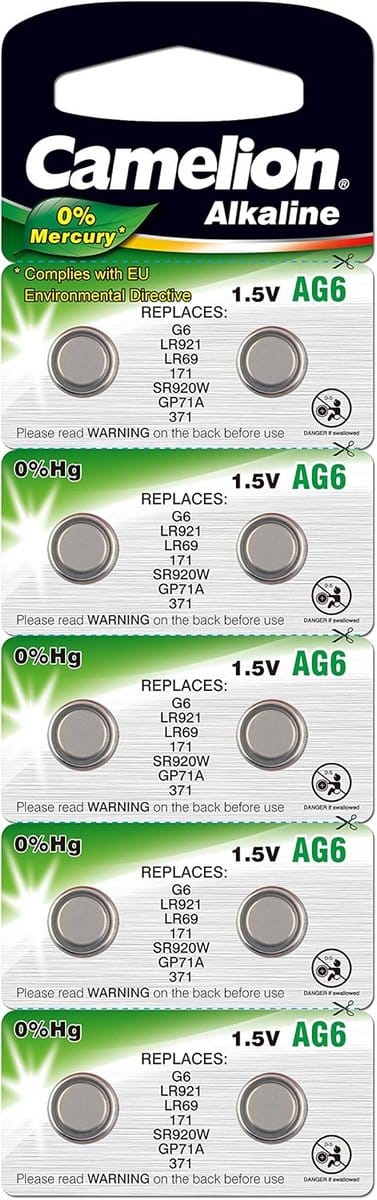10 x AG6 LR69 Knoppencellen 171 371 SR920W