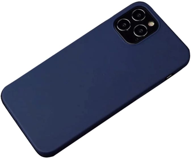 Cityhoesje - iPhone 15 Pro Max - Soft TPU Backcase - Matte Finish Coating Anti-Scratch – Blauw