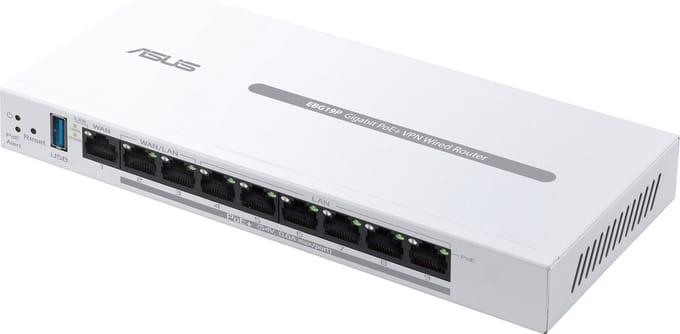 ASUS ExpertWiFi EBG19P bedrade router met Gigabit Ethernet - Wit