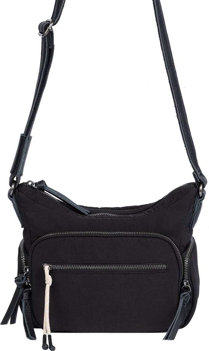 FREDsBRUDER Schoudertas Friends For Life Crossbag Multipockets Black Zwart