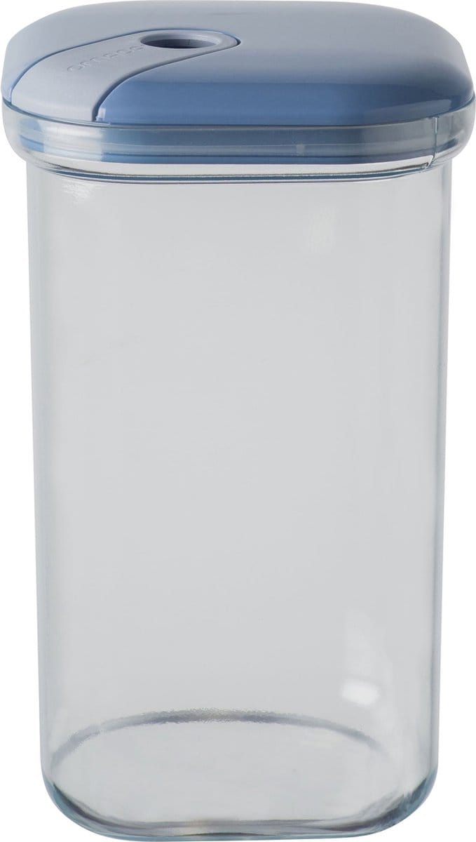 Omada - Pull Box Voorraadpot 1,5 liter - Polypropyleen - Blauw -