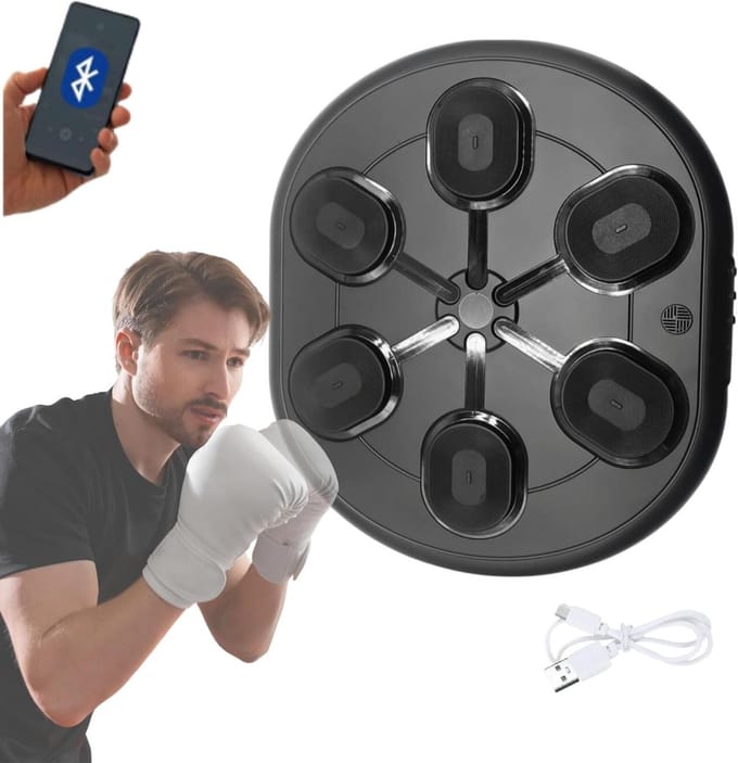 Boxing Machine - Boksbal - Bokszak met Muziek - Oefen set