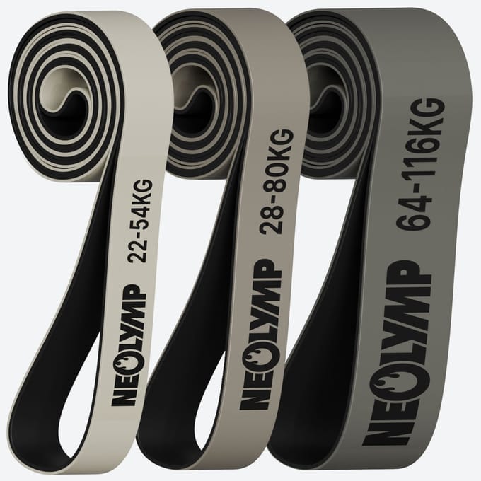 NEOLYMP Resistance Bands Set – 3 Weerstandsniveaus - Weerstandsbanden voor de training