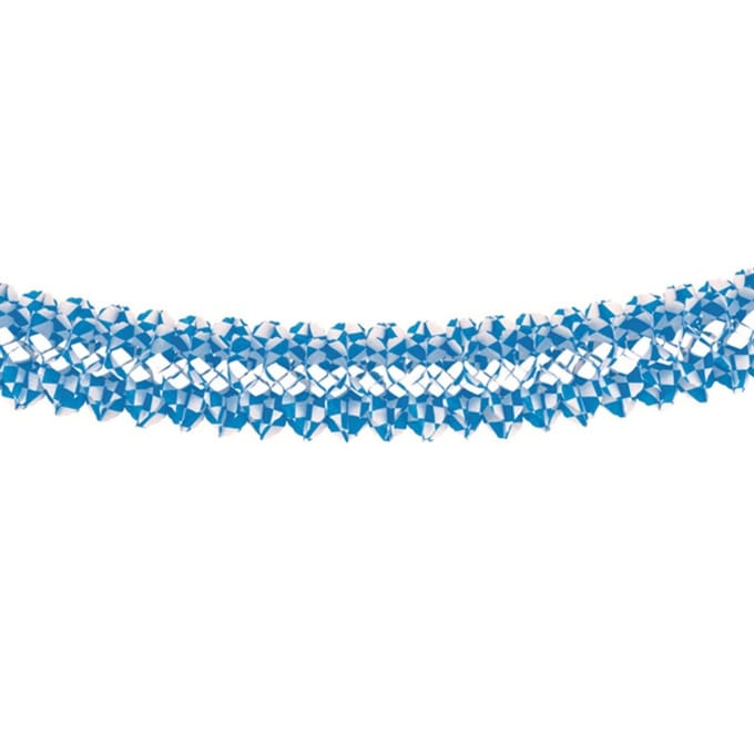 Papstar Bayern/Oktoberfest thema feest slinger wit/blauw 4 meter - Versieringen