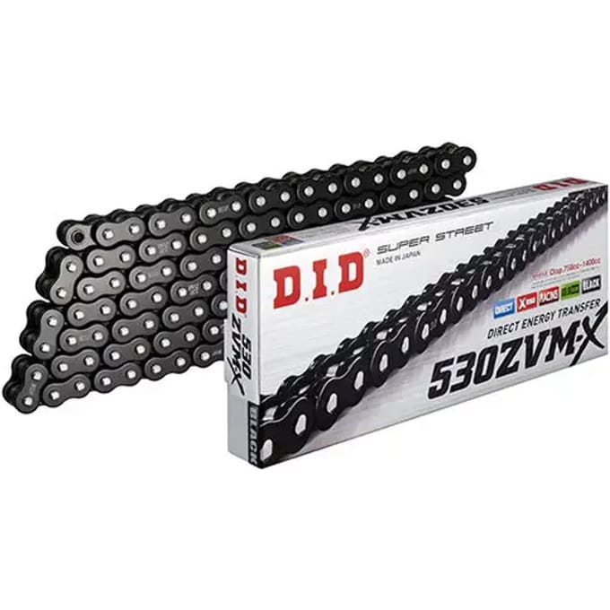Motorfiets ketting D.I.D 530ZVM-X (BK&BK) ZJ