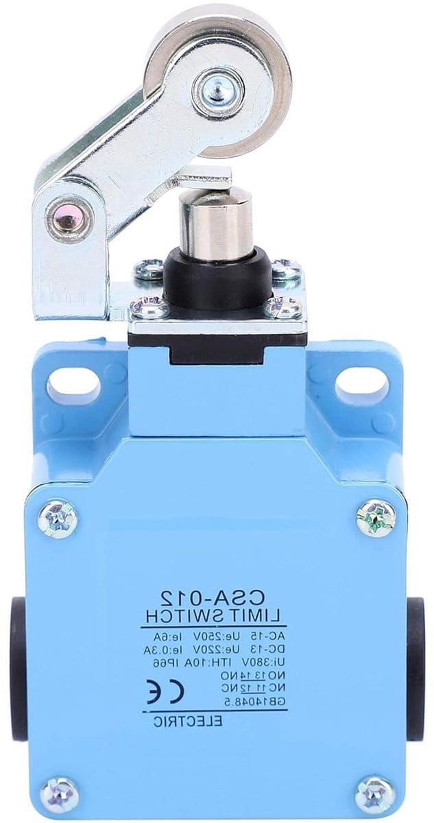 Rolschakelaar - Mini schakelaar - Positie begrenzen - Verstelbare arm - IP66 - Turquoise
