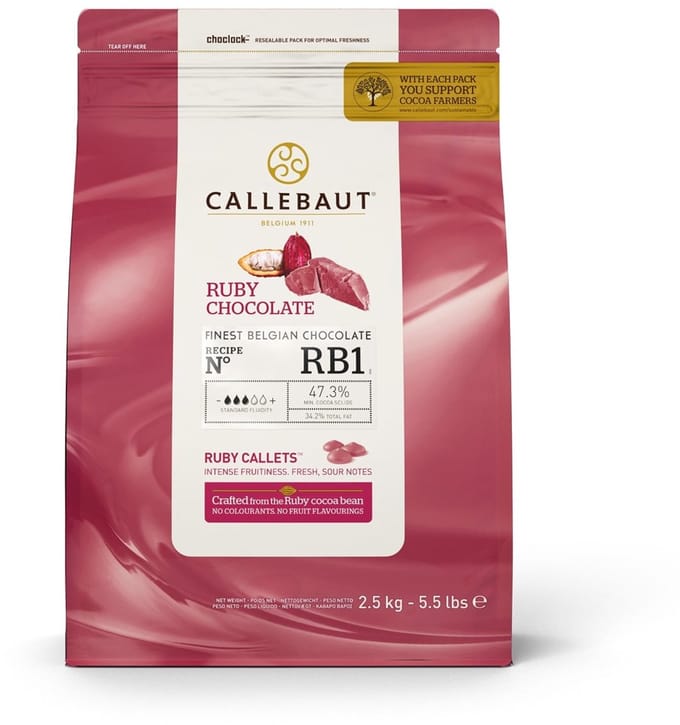 Callebaut Chocolade Callets - Ruby - 2,5 kg
