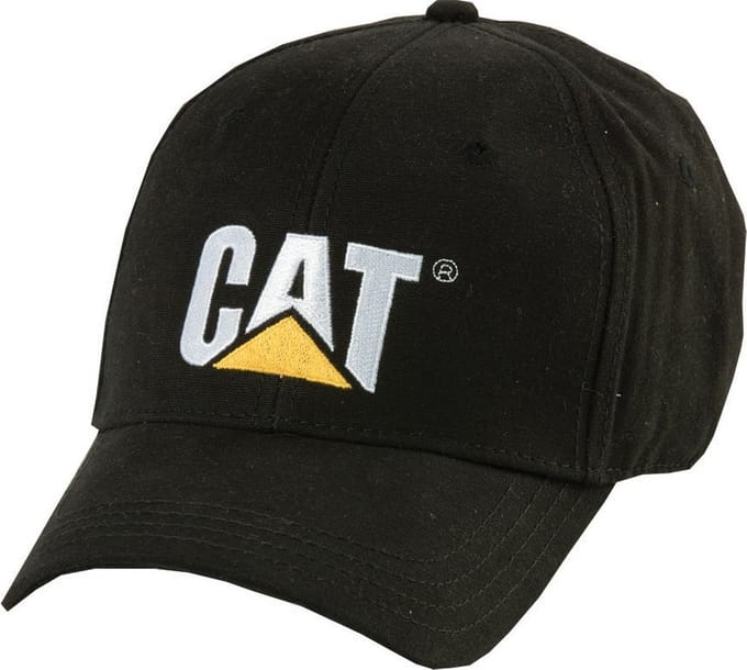 CAT Trademark Caterpillar Baseballcap Zwart - Maat One Size