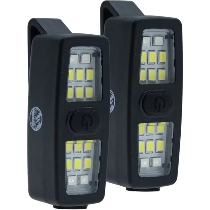 Six Peaks LED Clip-On lampjes zwart set van 2 - Veiligheid verlichting.