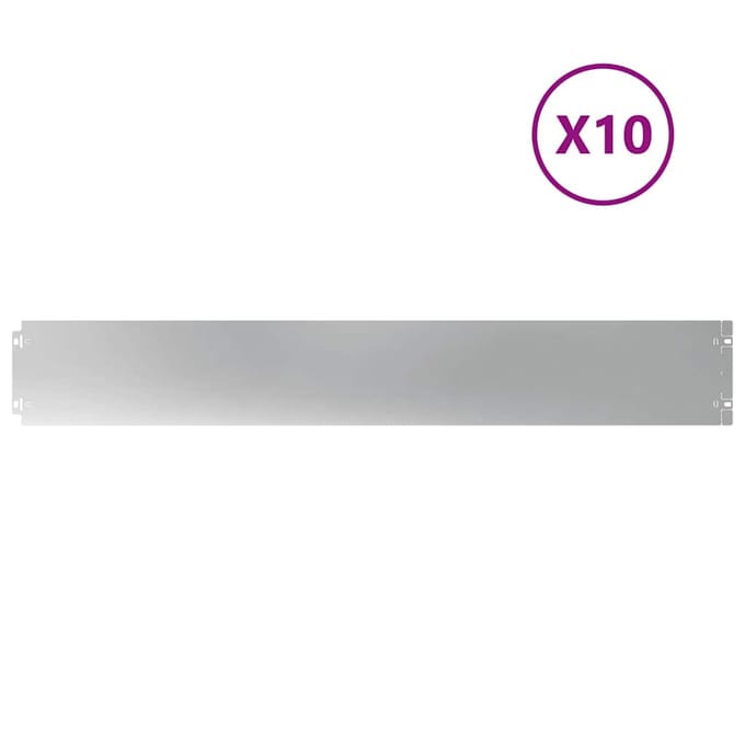 vidaXL - Gazonranden - 10 - st - 15x103 - cm - gegalvaniseerd - staal
